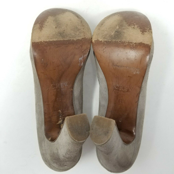 J. Crew Suede Leather Wedge Heels Italy - Picture 9 of 13